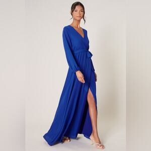 R.S.V.P. Sugarlips Wholehearted Faux Wrap Maxi Dress size XL (b22) NWOT